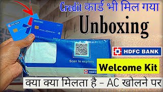 HDFC Welcome Kit ( Benefits Hdfc Saving Account ) Unboxing Debit card | Free Credit Card