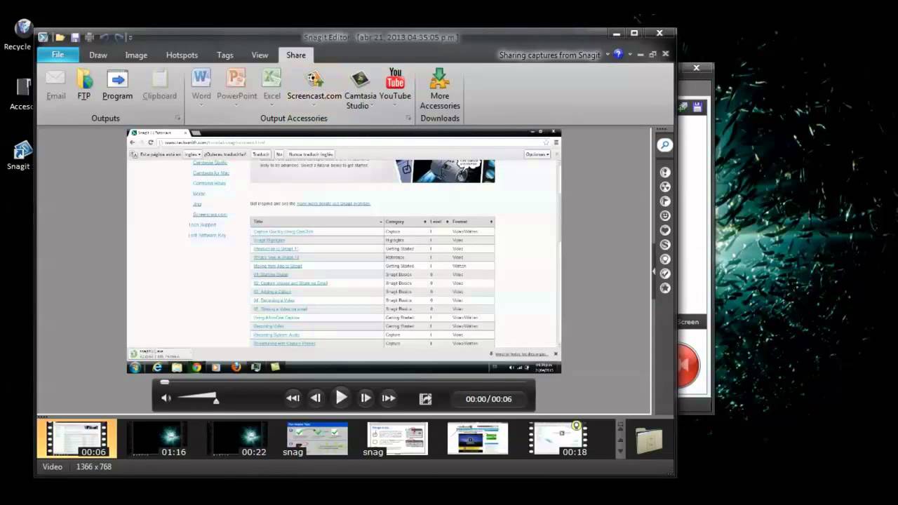 Como se descarga y usa Snagit 1.0