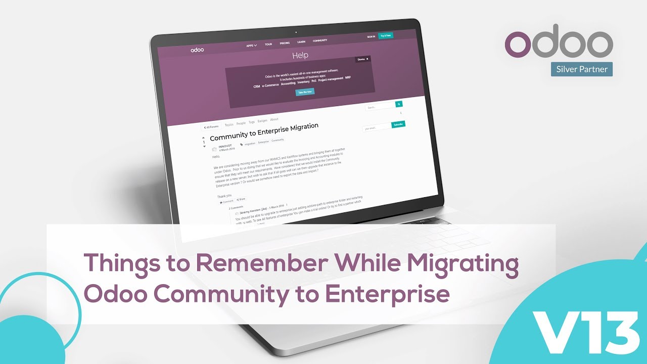 What to consider when you migrate from odoo community to enterprise