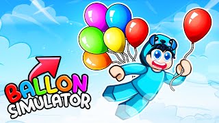 Using 4,184,727 Balloons in Roblox (Balloon Simulator) With CRAZY FAN GIRL!