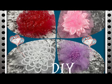 Как самому сделать красивые цветы на ручки свадебной машины -/DIY Flowers for wedding cars/