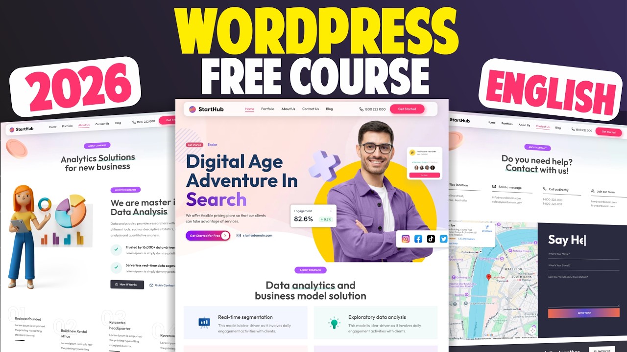 WordPress MasterClass FREE Course - Become WordPress & Elementor Website Designing Expert in 2026
