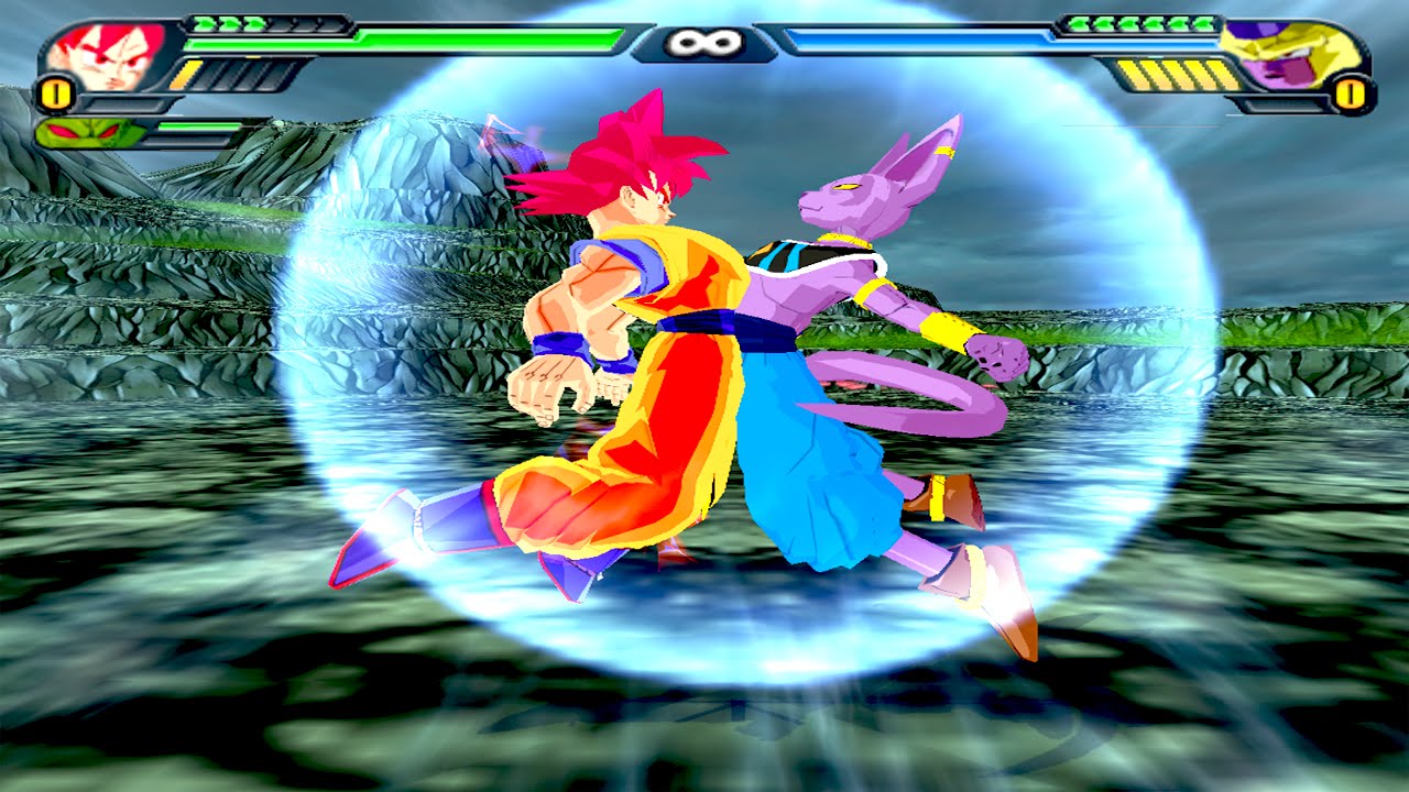 Goku and Beerus Fusion Billku vs Golden Frieza DBZ Budokai