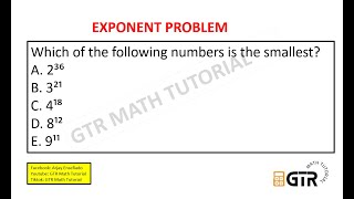 EXPONENT PROBLEM | Civil Service Exam Reviewer