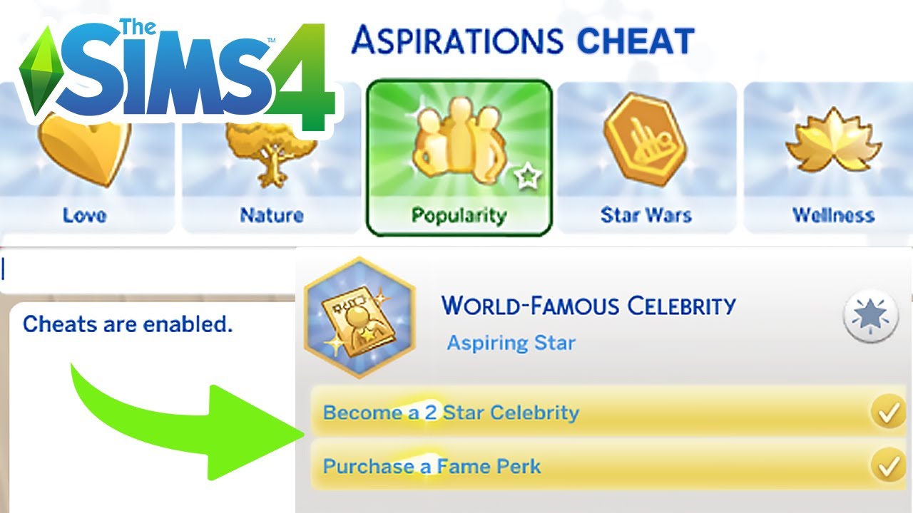 How to Cheat Aspiration Stages in The Sims 4 ✨ 