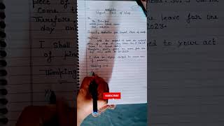 EASY WAY TO APPLICATION WRITING #shorts #viral #trendingshorts #trending #youtubeshort