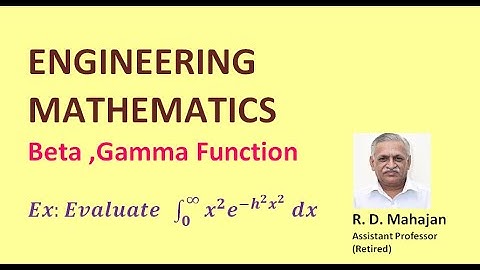 Beta , Gamma Function Example 11  I Engineering Mathematics