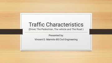 Traffic Characteristics(Drivers)