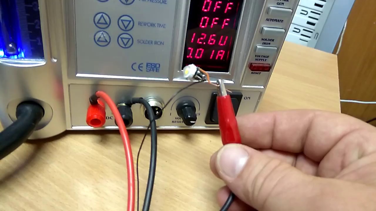 Лампа контроля заряда аккумулятора ЯВА - YouTube