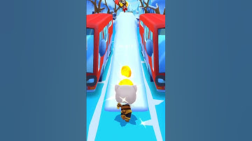 Talking Tom Hero Dash Angela Super Fight With Rakoon #talkingtom #shortfeed