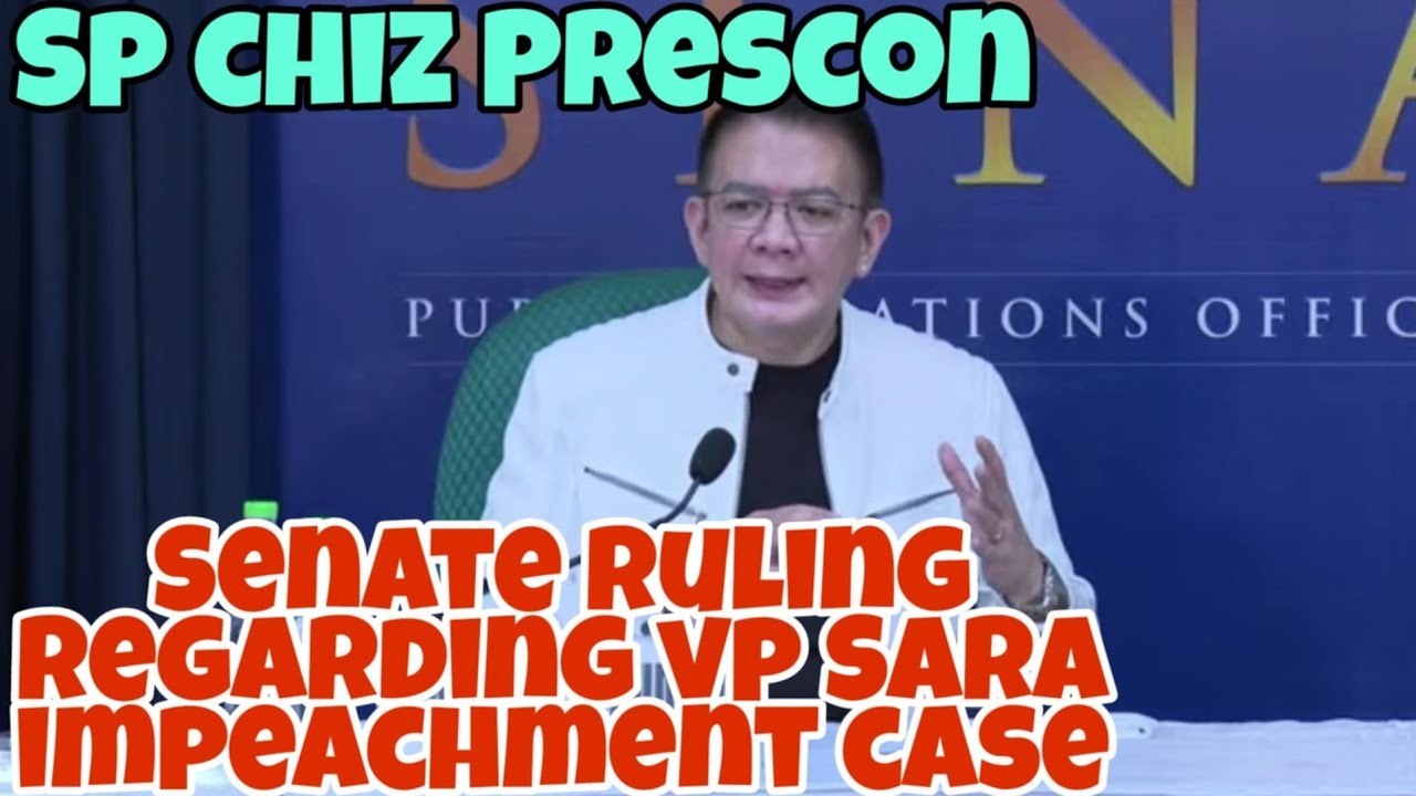 SENATE RULING EXPLAINED BY SP CHIZ - YouTube