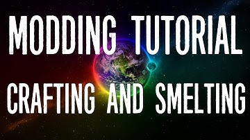 Minecraft Modding Tutorial | Crafting And Smelting (1.8.9)