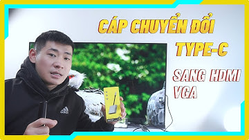 Cáp Chuyển Đổi Type-C Sang HDMI VGA Hỗ Trợ Chất Lượng Cao 4K Sắc Nét Mượt Mà