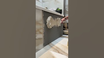 How To Tile A Bath Panel #shorts #diy #tiling #howto