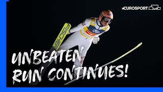 Stefan Kraft remains unbeaten in Lillehammer 👌 | FIS Ski Jumping World Cup 23-24 | Eurosport