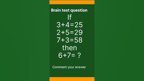 Brain test question #maths #video #viral  #youtubeshorts #shorts#trend