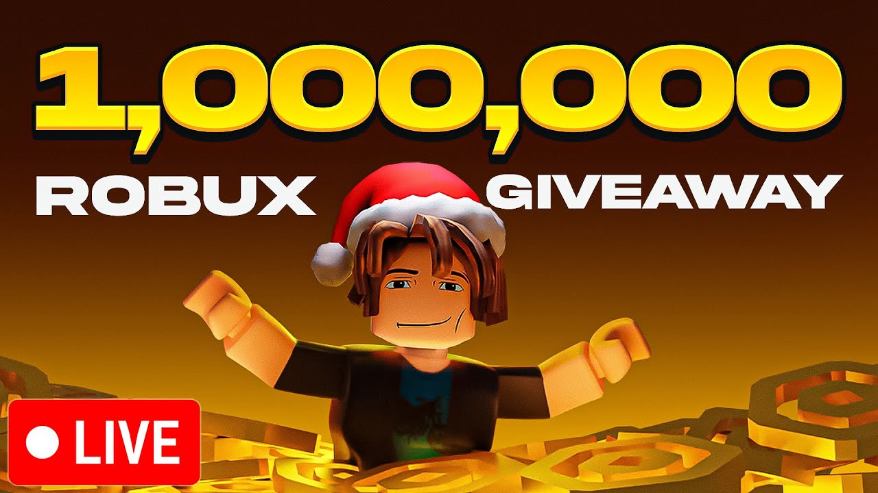 🔴 FREE 1,000,000 ROBUX GIVEAWAY LIVE (ROBLOX GIFT CARDS GIVEAWAY) - YouTube