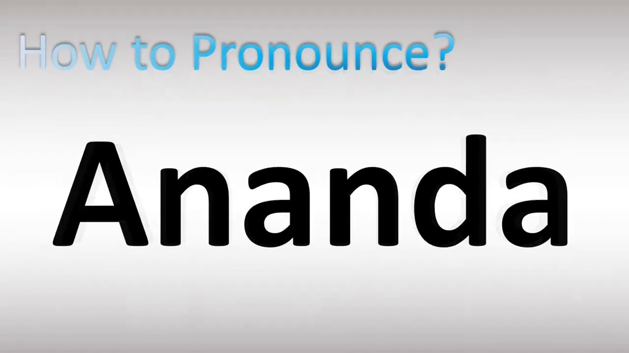 👪 → Qual o significado do nome Ananda?