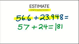 Estimate Sums and Differences Using Compatible Numbers