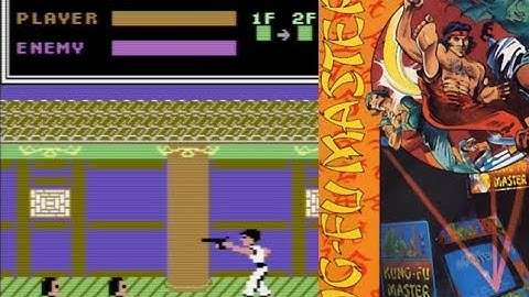 Kungfu Master GUN in gameplay!! (Commodore 64)
