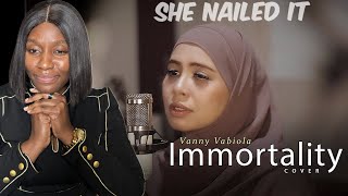 VANNY VABIOLA - IMMORTALITY (By Celine Dion) COVER\/ REACTION #musicreactions #music #reaction #vanny