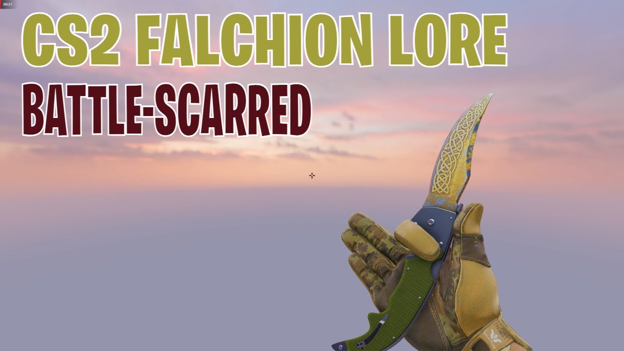 Falchion Knife Lore (BattleScarred) CS2 Skin Showcase 357 YouTube