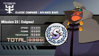 Advance Wars 1+2: Reboot Camp - AW1 Campaign - Mission 23: Enigma! (Rank S, Score: 300)