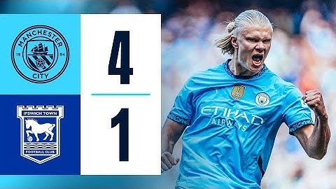 Highlights! Man City 4-1 Ipswich Town | Haaland  Hatrick  De Bruyne Goal & Gundogan returns!