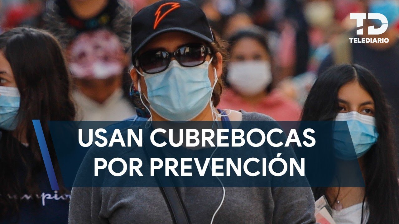 Ciudadanos usan cubrebocas tras mala calidad del aire en la zona ...