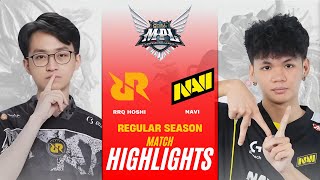 [HIGHLIGHTS] RRQ HOSHI vs NAVI REGULAR SEASON | MPL ID S16 RRQ vs NAVI
