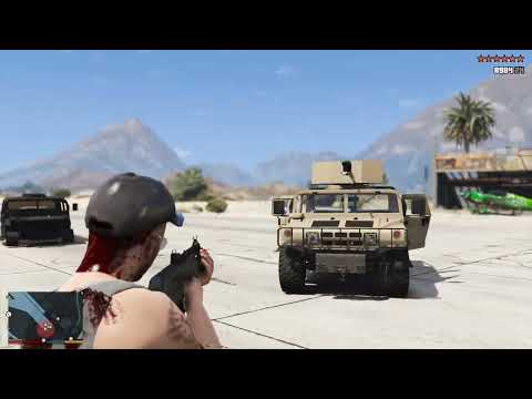 GTA 5 - Michael, Franklin, and Trevor vs. The Aztecas Gang + Ten-Star Escape