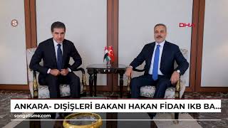 Ankara- Dışişleri Bakanı Hakan Fidan, Ikb Başkanı Neçirvan Barzani Ile Ankarada Görüştü