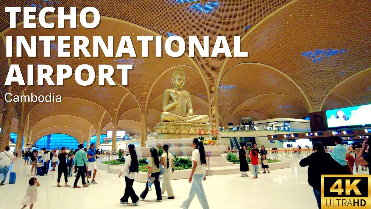Прогулка по Пномпеню в формате 4K UHD | Международный аэропорт Техо открылся 9 сентября 2025 года