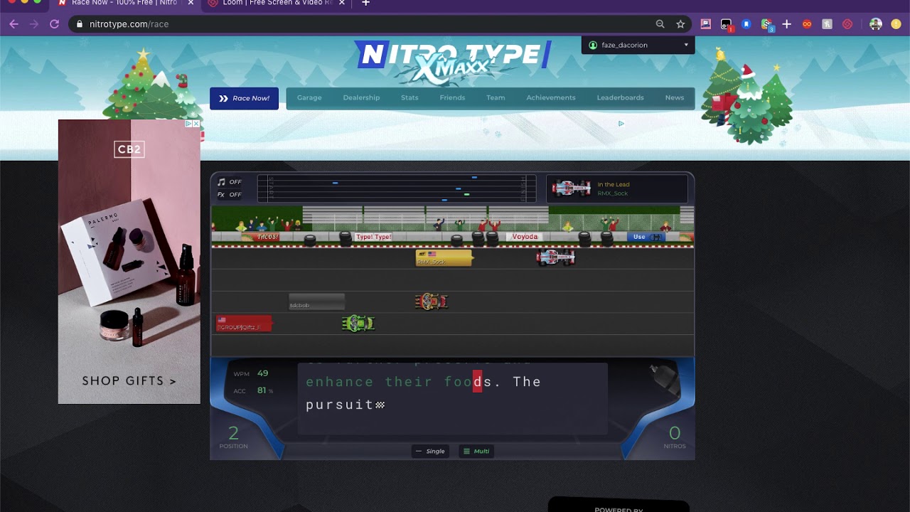 Nitro Type v3 on Qiftz_ll