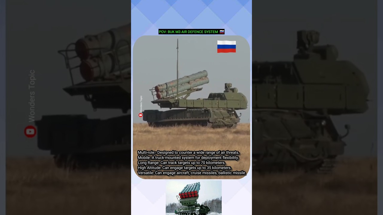 Buk M3  Air defence system Rassia :🔥 