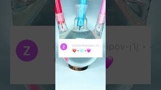Fusion of Hearts: The Magic of Red, Blue, and Pink ❤️🩵🩷 #expiment #colors #colormix