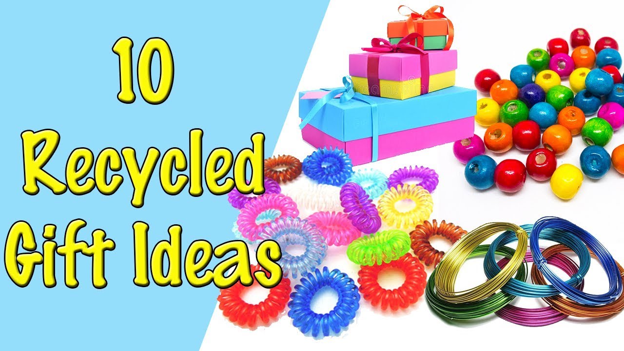 10 Recycled Gift Ideas Ecobrisa DIY YouTube