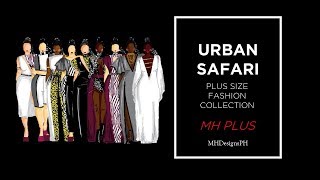 URBAN SAFARI Plus Size Fashion Collection | Fashion Illustration | MHDesignsPH screenshot 2