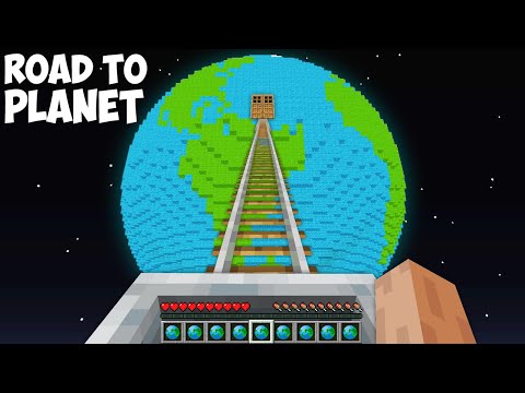 I found SECRET ROAD TO A NEW PLANET in Minecraft ! SECRET PLANET !