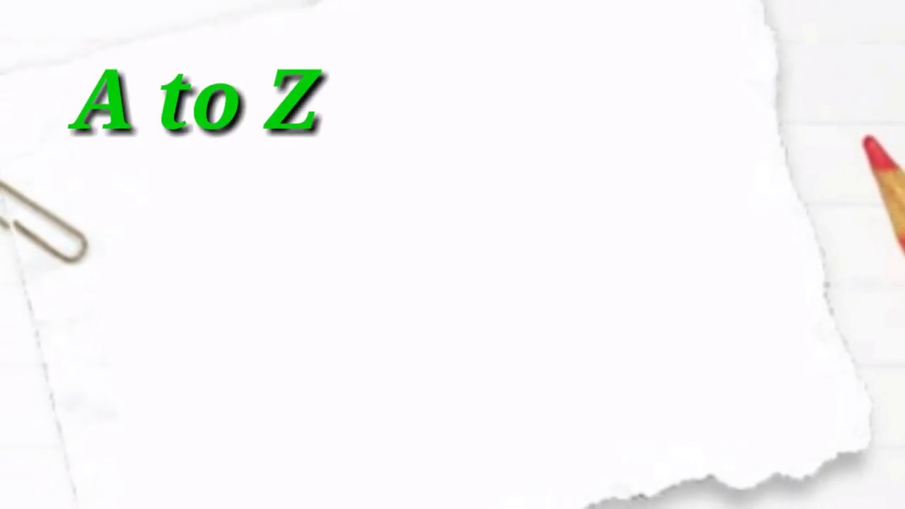 A to Z animal name. - YouTube