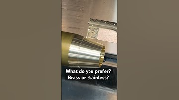How To Machine Brass? Hit Start and Walk Away💥 💥 #brass #machining #cnc