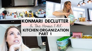 KONMARI Kitchen Declutter | The Home Edit Cupboard Organization | Part 1