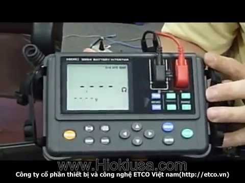 HIOKI 3554 Portable Battery Tester - YouTube