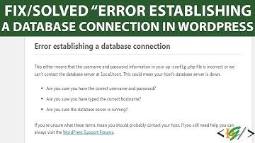How to Fix Error Establishing a Database Connection in WordPress | Configuration Issue Solved