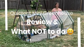 Quictent Mini Greenhouse REVIEW & WHAT NOT TO DO!!! | FALL & WINTER PLANT PROTECTION