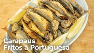 Carapaus Fritos (Jaquinzinhos) Crocantes: O Truque para Não Sujar a Cozinha