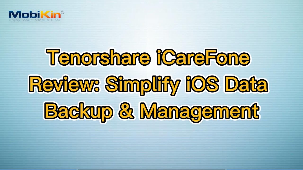 Tenorshare iCareFone Review: Simplify iOS Data Backup & Management