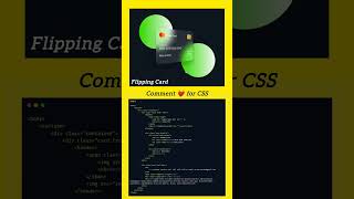 Flipping Card using html and CSS 👩‍💻❤️ #html5 #css #cards #codinggirl