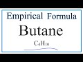 Butane Formulas and Structures