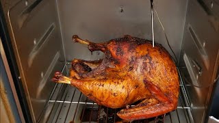 Charm broil digital smoked turkey 12lb for 6hrs and 45min used hickory
chips